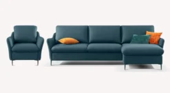 Lot canapé angle et fauteuil BOGART