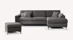Lot canapé angle et pouf LISBONA