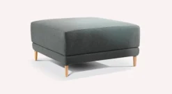 Lot canapé d'angle et pouf BAKER