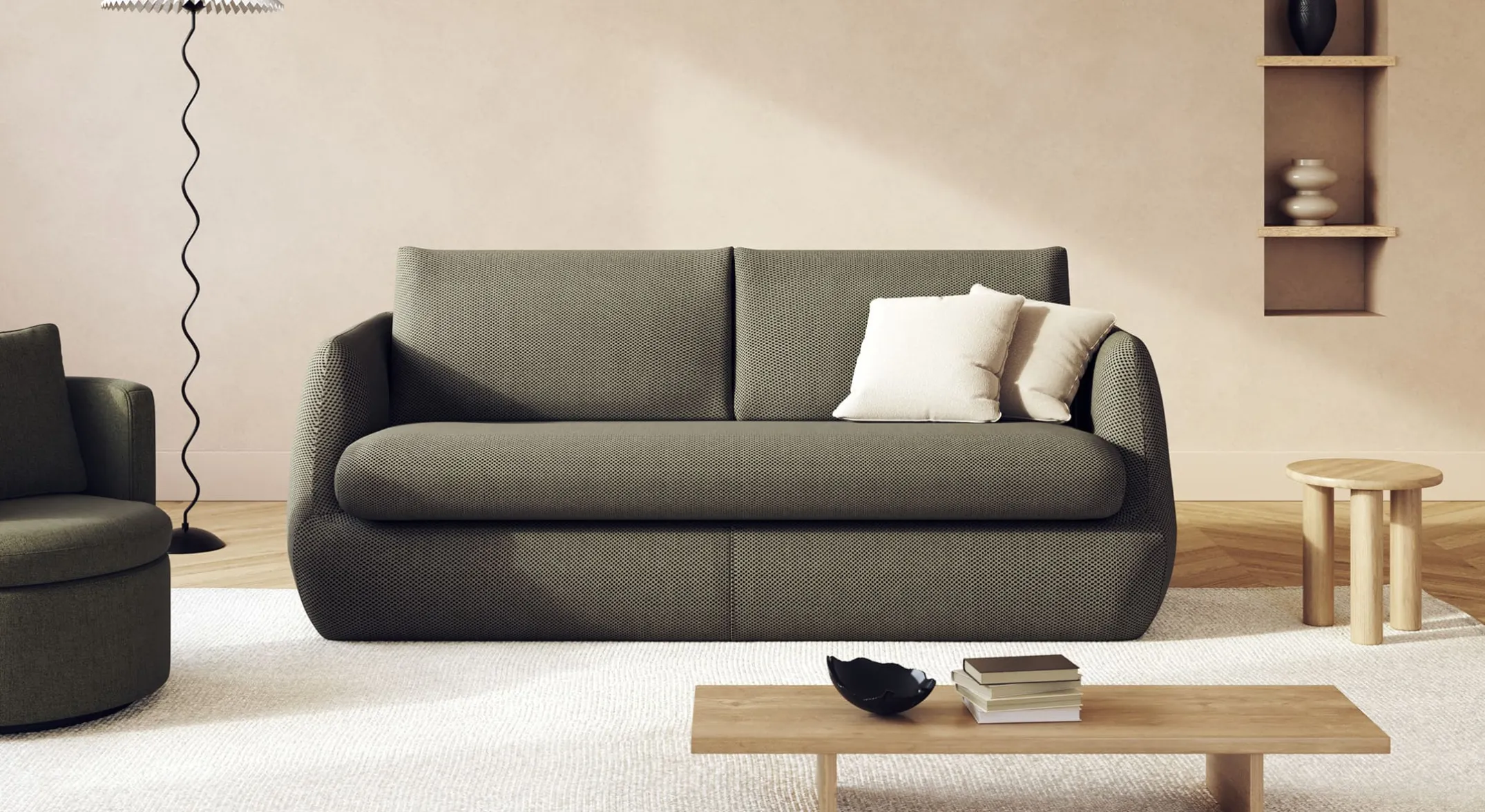 Lot canapé et fauteuil LUZ