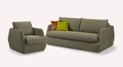Lot canapé et fauteuil LUZ