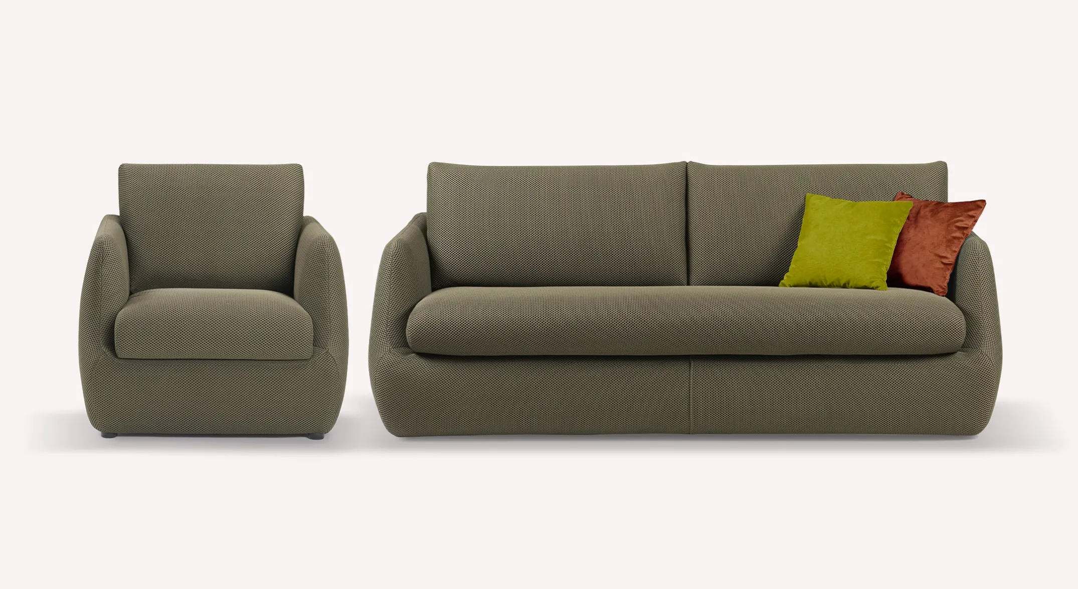 Lot canapé et fauteuil LUZ