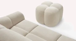 Lot canapé et pouf MAMA