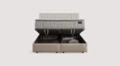 Pack lit coffre, matelas et tête de lit AMSTERDAM