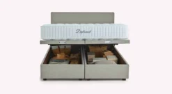Pack lit coffre, matelas et tête de lit WARREN